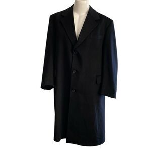 ING Loro Piano Black 100% Cashmere Button Down Men’s Coat Nordstrom